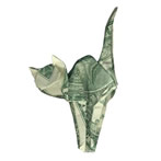 Orikane Origami Cat