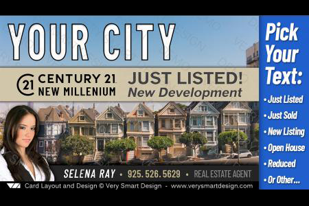 Gold and Dark Gray Property Promotion Postcards Century 21 Templates for Real Estate Agents C21 7B