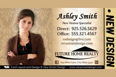 Gold and Black Future Home Realty Business Card Design Real Estate New FHR Style 6A