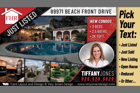 Black and Red Future Home Realty Postcards FHR Best Just Listed Real Estate Templates 10B