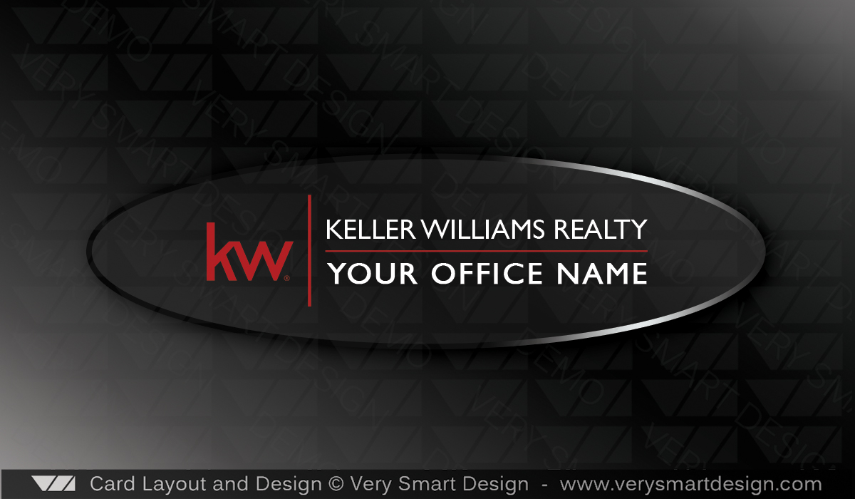 Real Estate Business Card Back Design 1 for Keller Williams - Design Image via All Style Mall.This marketing design can be used as a business card front or back for Keller Williams agents in real estate marketing. This ...