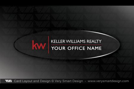 Real Estate Business Card Back Design 1 for Keller Williams - Design Image via Very Smart Design.This marketing design can be used as a business card front or back for Keller Williams agents in real estate marketing. This ...