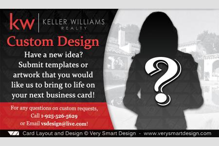 Black and Red Real Estate Business Cards Custom Design or Template